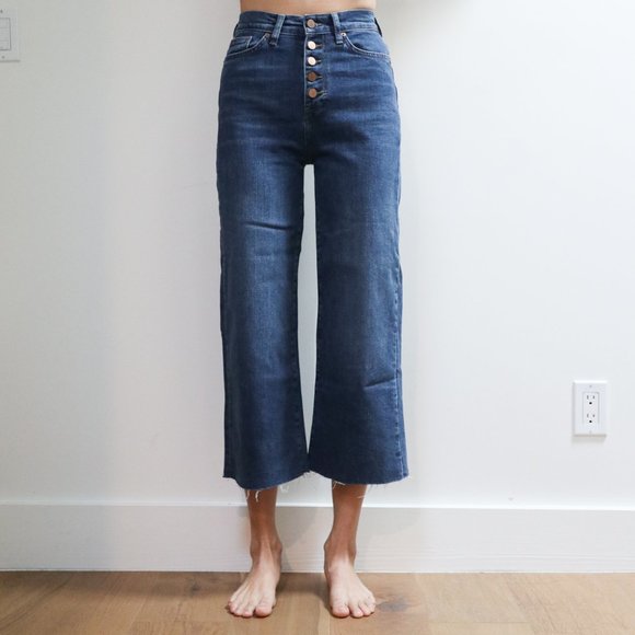 Marine Layer Denim - Marine Layer Wide Leg Crop Jeans